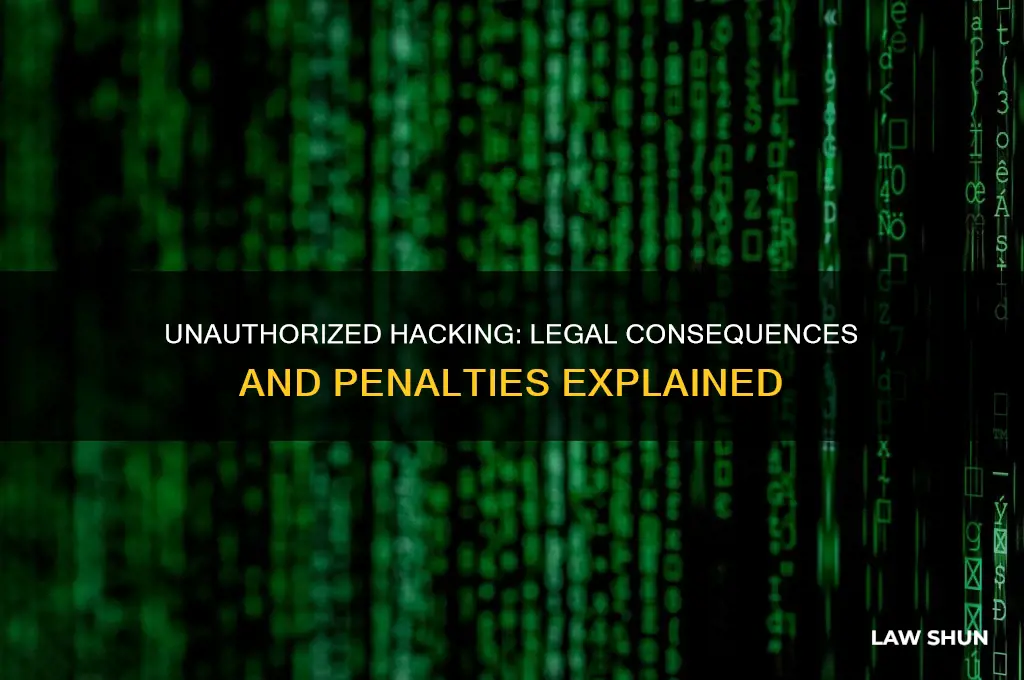 what law is it if you hack without owners permission