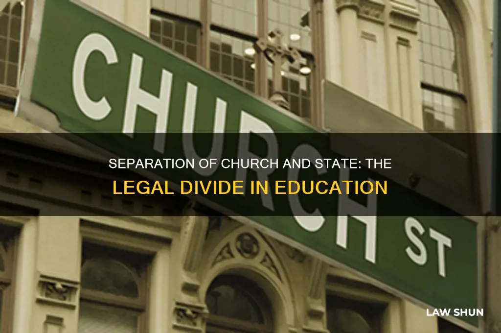 what law is it that religion and education stay seperate
