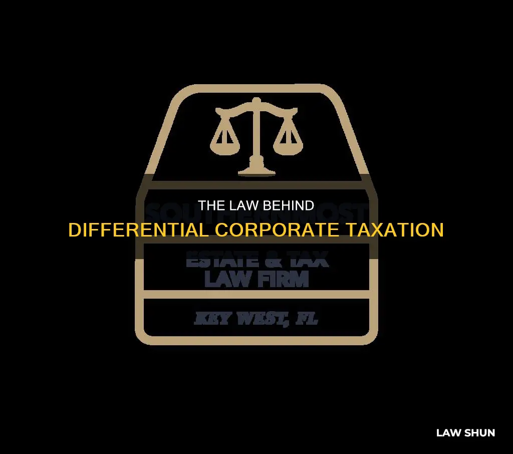 what law is it that taxes different companies differently
