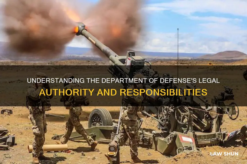 what law is the department of defense in charge of