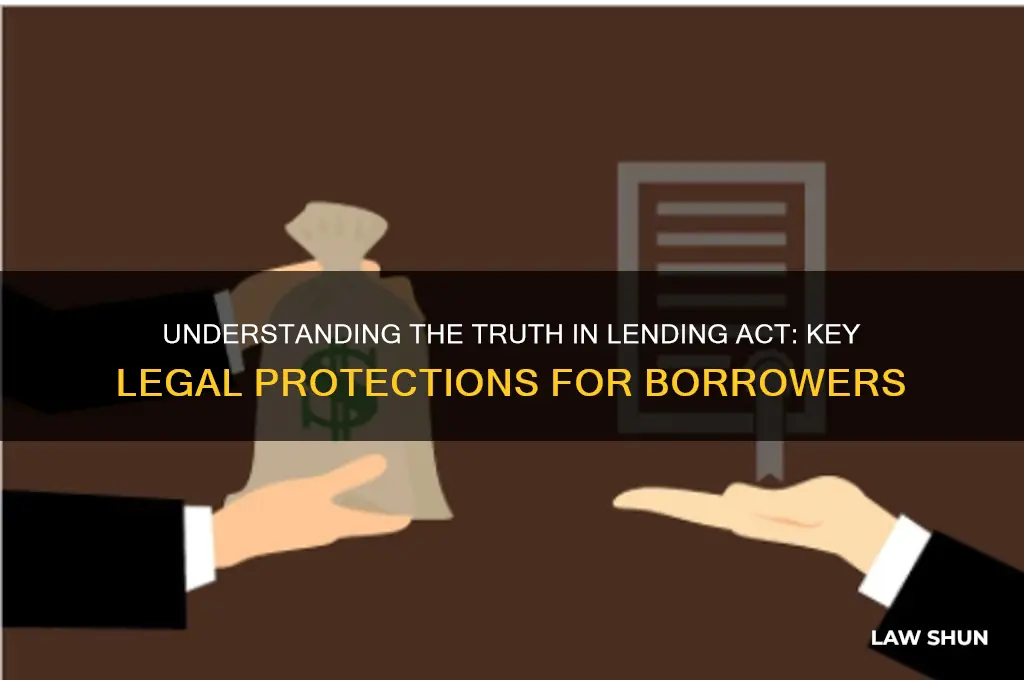 what law is the truth in lending act