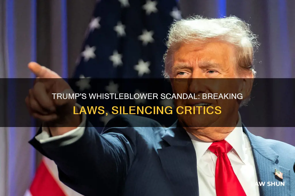 what law is trump breaking whistleblowe