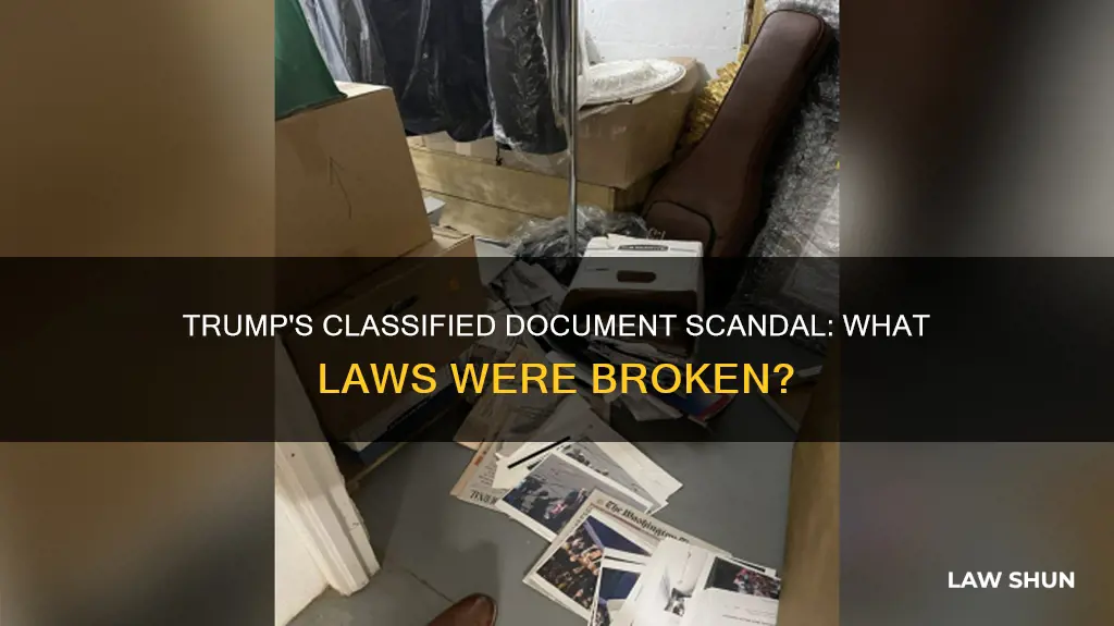what law is trump breaking with the classified documents