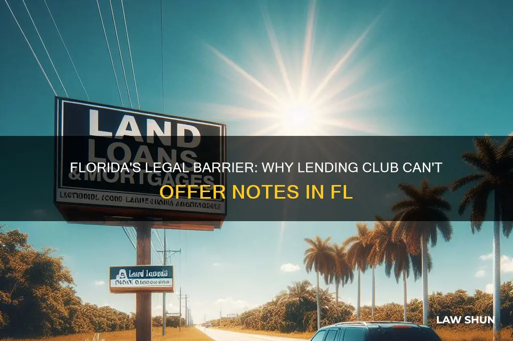 what law prevent lending club from offering notes in fl