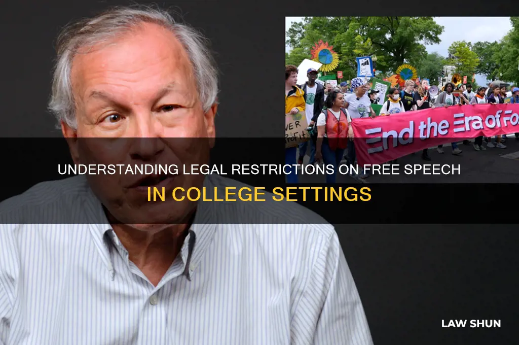 what law prevents a person from speaking in a college