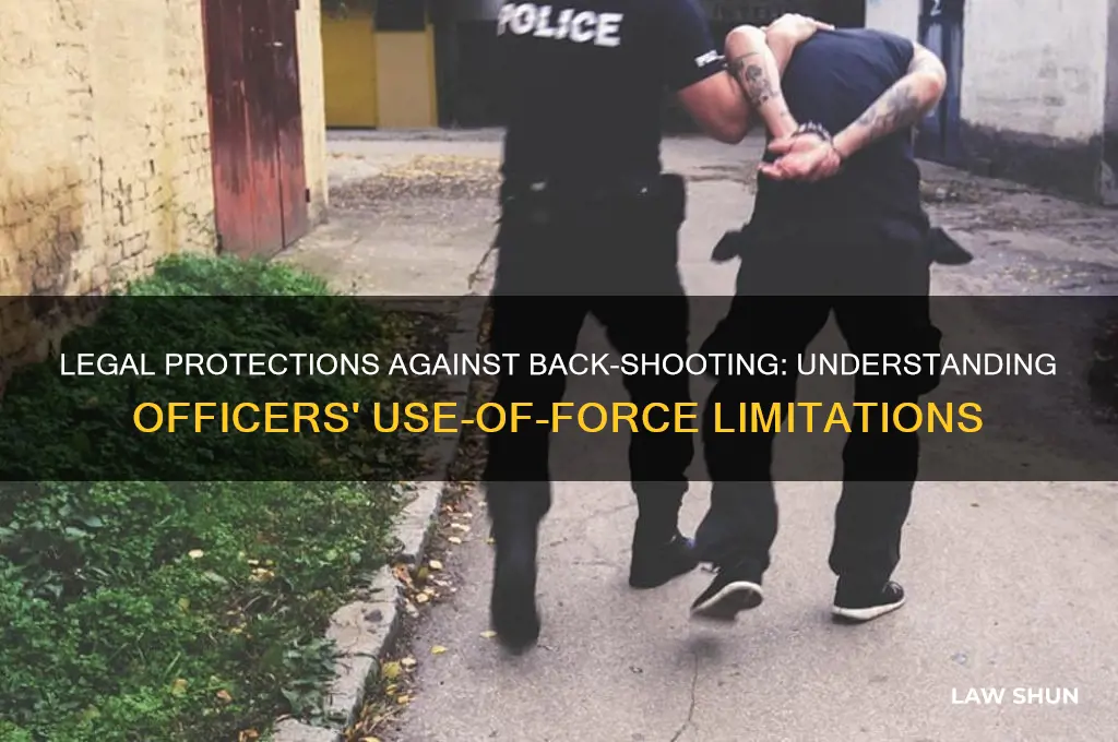 what law prevents officers shooting in back