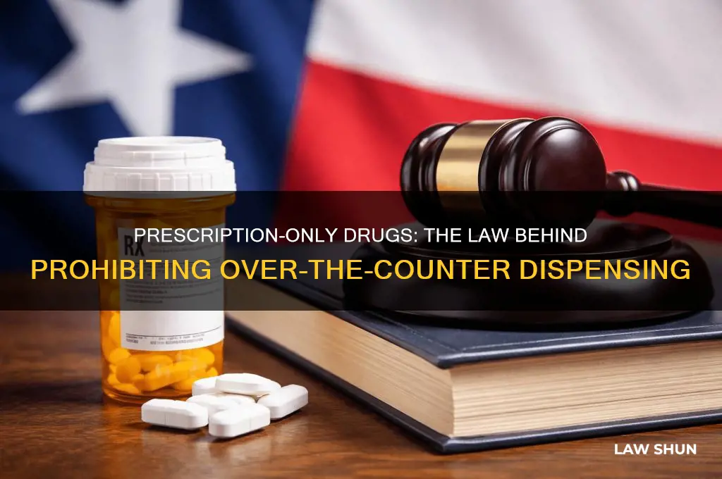 what law prohibited dispensing of a drug without a prescripton