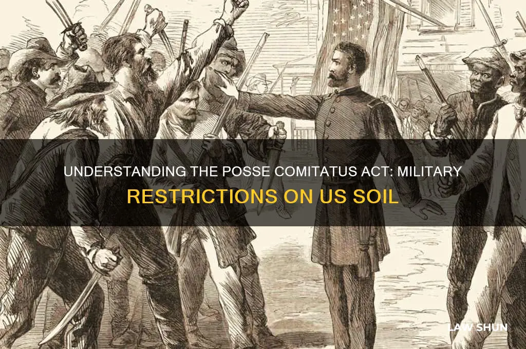 what law prohibits the miltiary from fighting in the us