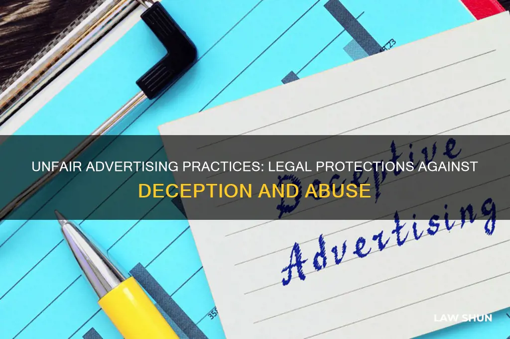 what law prohibits unfair deceptive and abusive language in advertisement