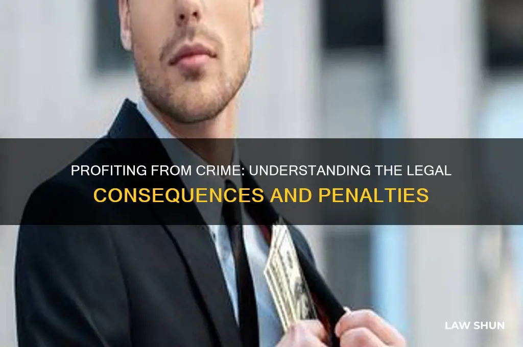 what law relates to directlyprofitingfrom your crime