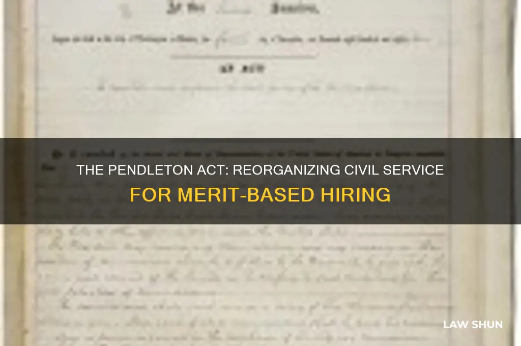 what law reorganized the civil service