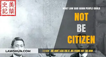The Legal Barrier: Asian Citizenship Denied by US Law