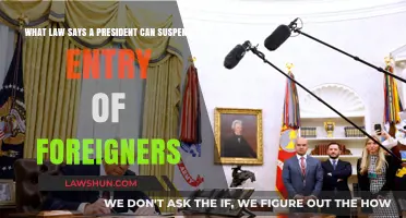 Presidential Power: Foreign Entry Suspension Laws