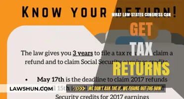 Congressional Power: Tax Returns and the Law
