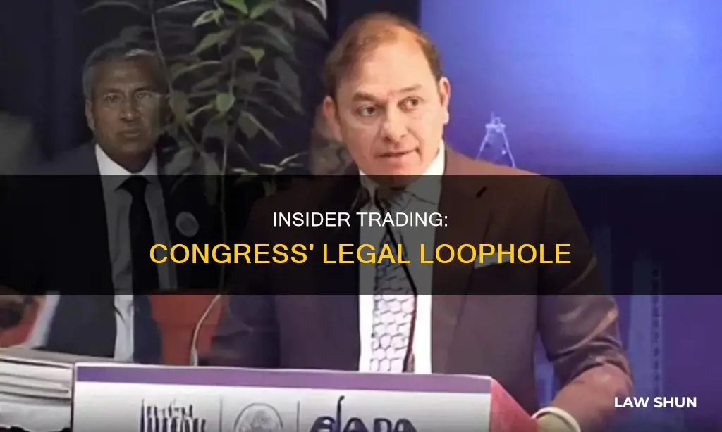 what law states congress can trade on insider information