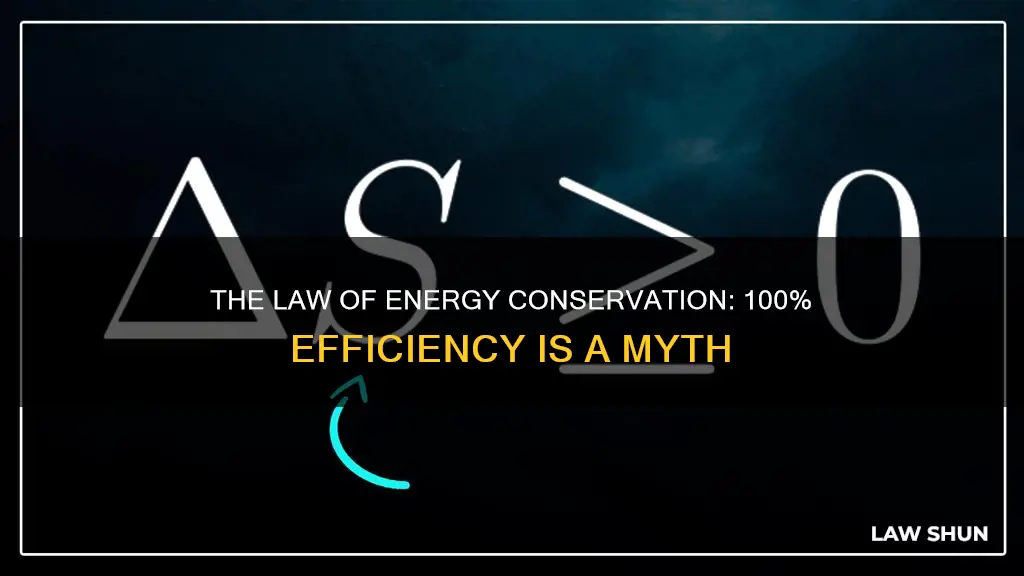 what law states that no system can be 100 efficient