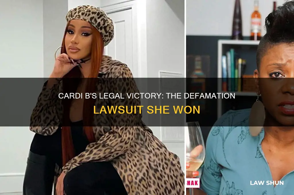 what law suit did cardi b win