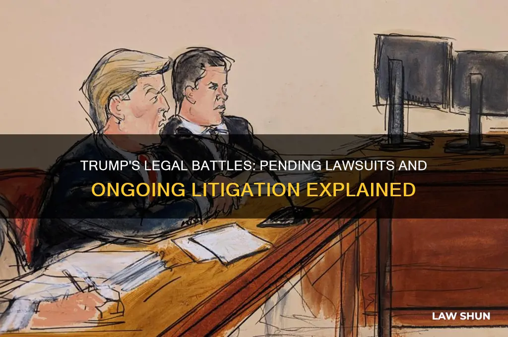 what law suits does trump have pendin