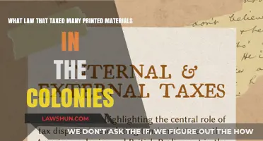 Colonial Tax Laws: Printed Materials and the Stamp Act