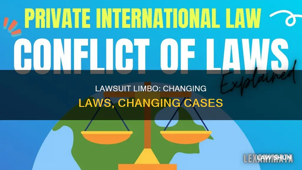 what law to apply when law changes after lawsuti filed