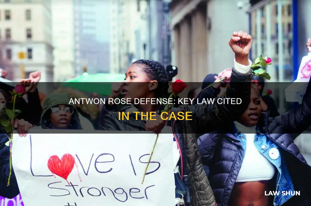 what law was cited in the antwon rose defense