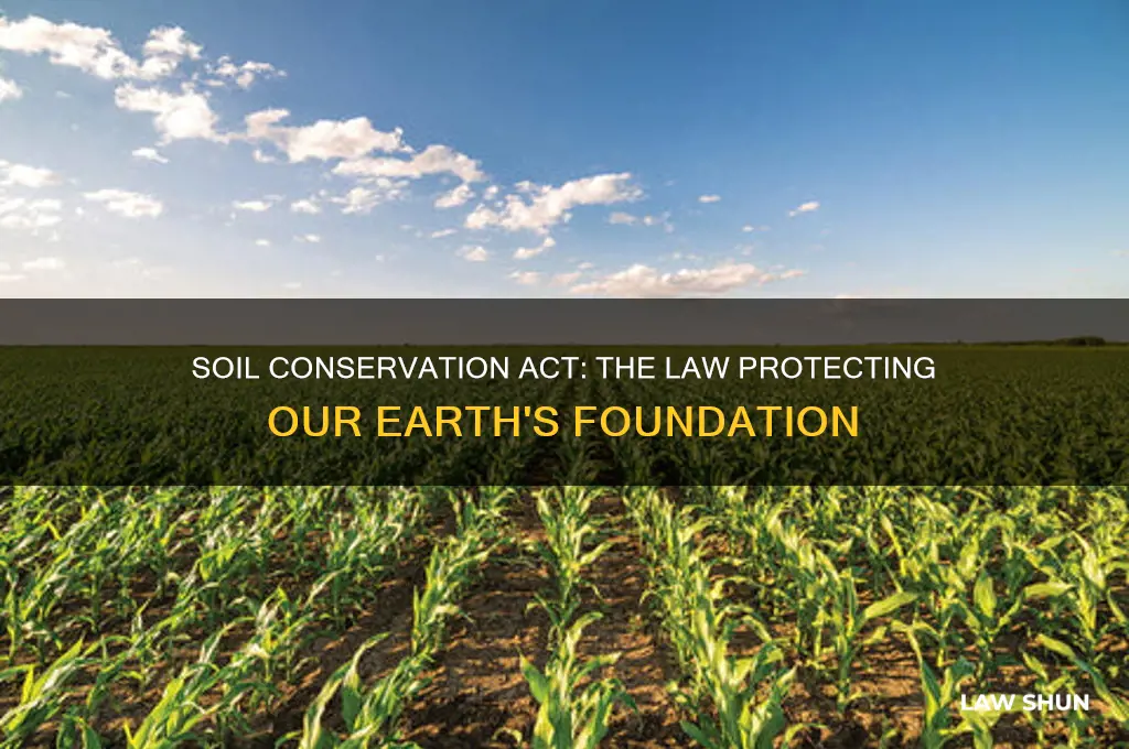 what law was designed to conserve soil