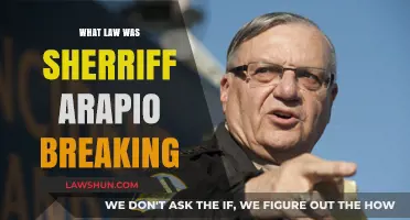 Sheriff Arapio's Controversial Actions: Unveiling the Law He Violated