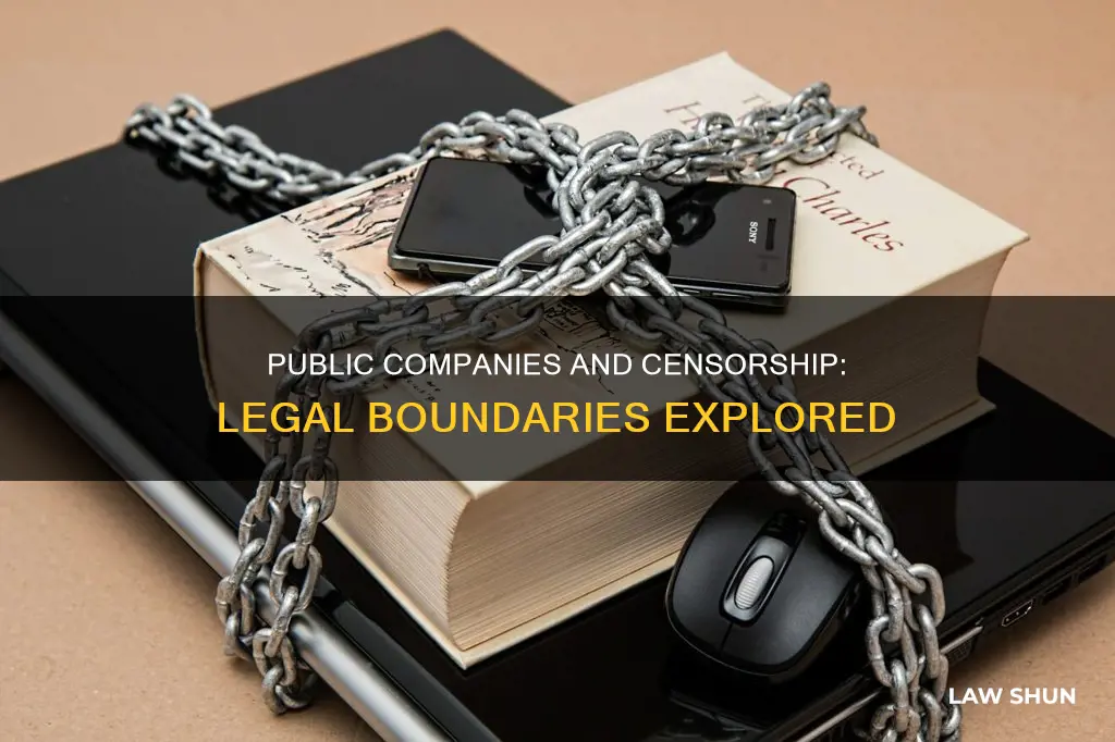 what laws about censorship apply to publicly traded companies