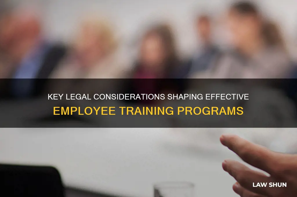 what laws affect employee training