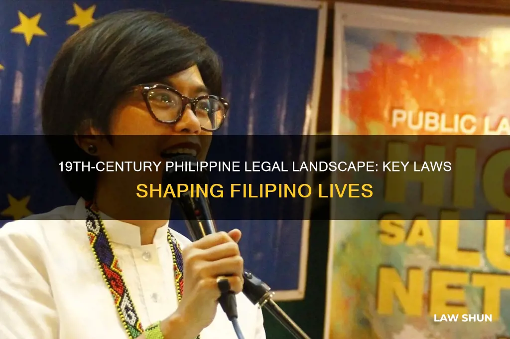 what laws affected filipinos in the 1800s