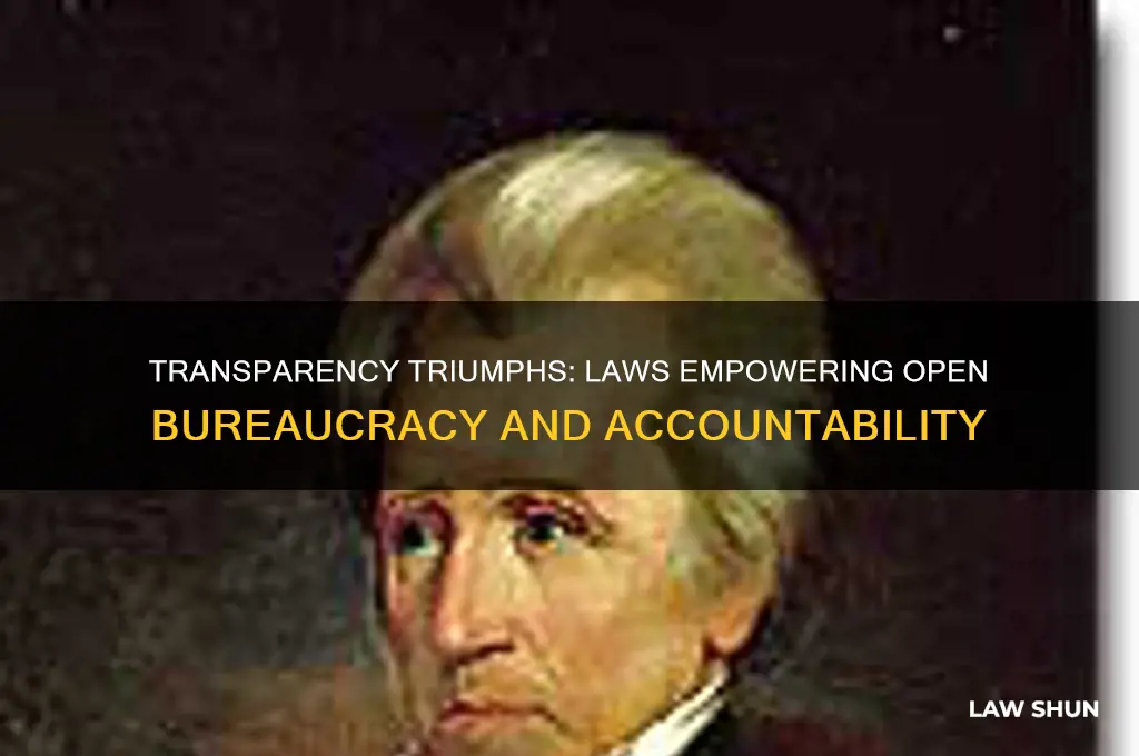 what laws aid in keeping an open bueracrcy