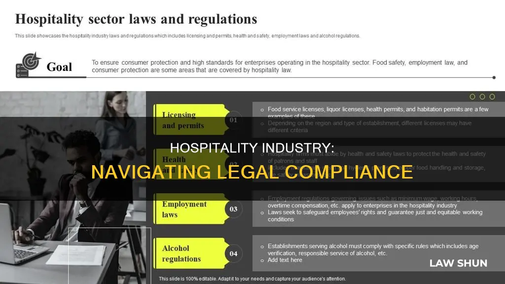 what laws and regulations apply to the hospitality industry