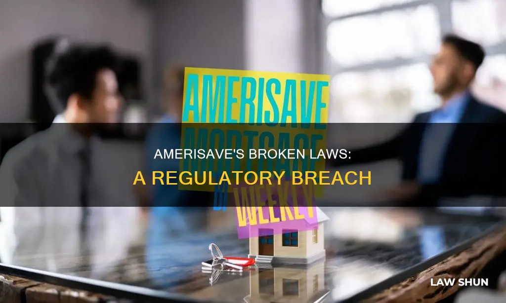 what laws and regulations did amerisave break