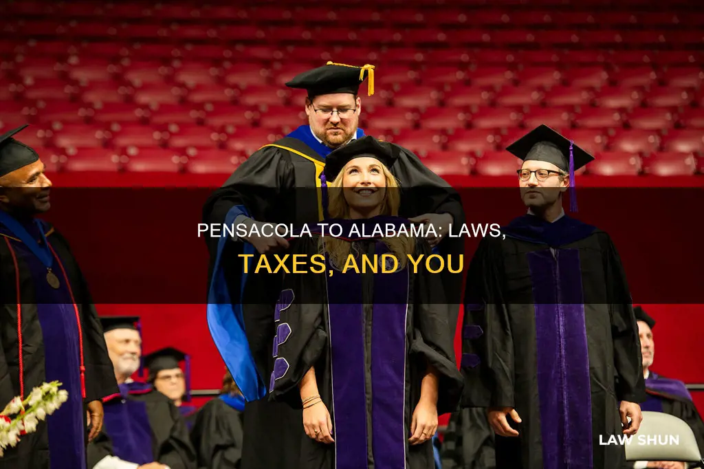 what laws and taxes are different from pensacola to alabama