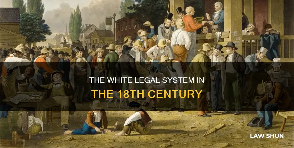 what laws applied to whites in the 18th century