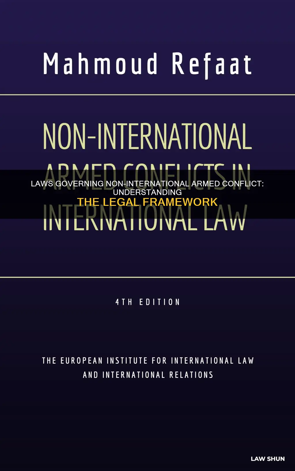 what laws apply to non international armed conflict