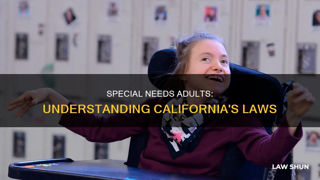 what laws apply to special needs adults in california