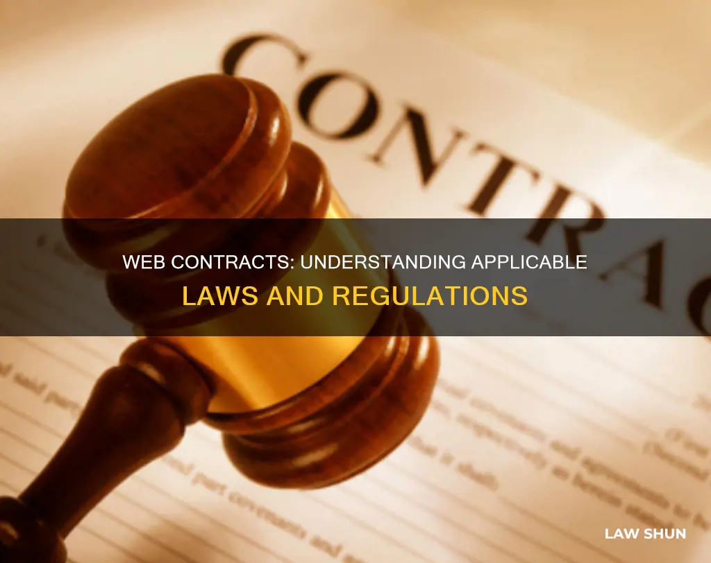 what laws apply to web contracts