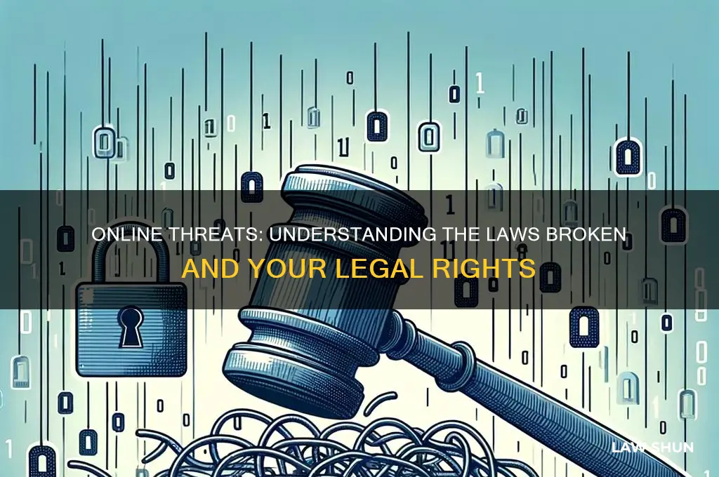 what laws are bromen if you are threatened over internet