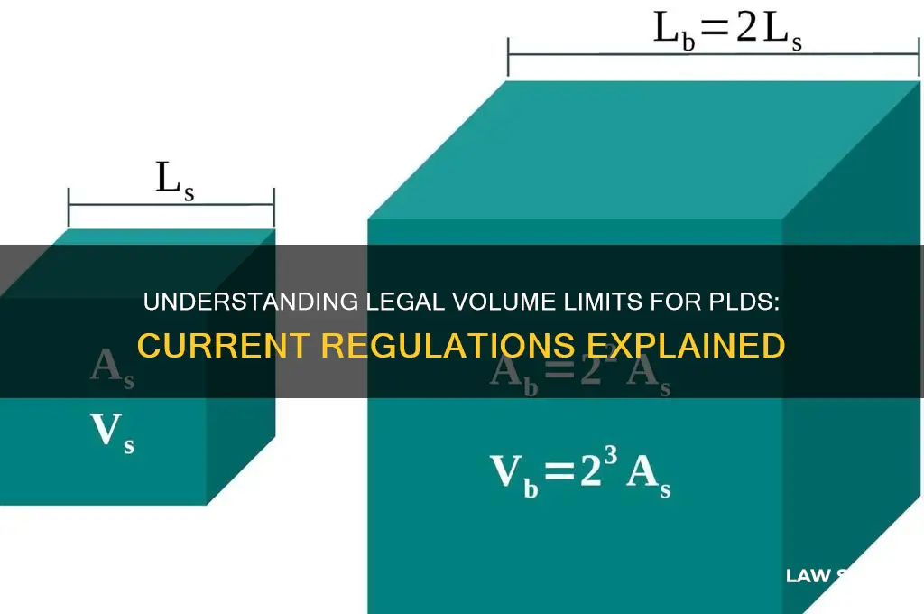 what laws are in place for the volume of plds