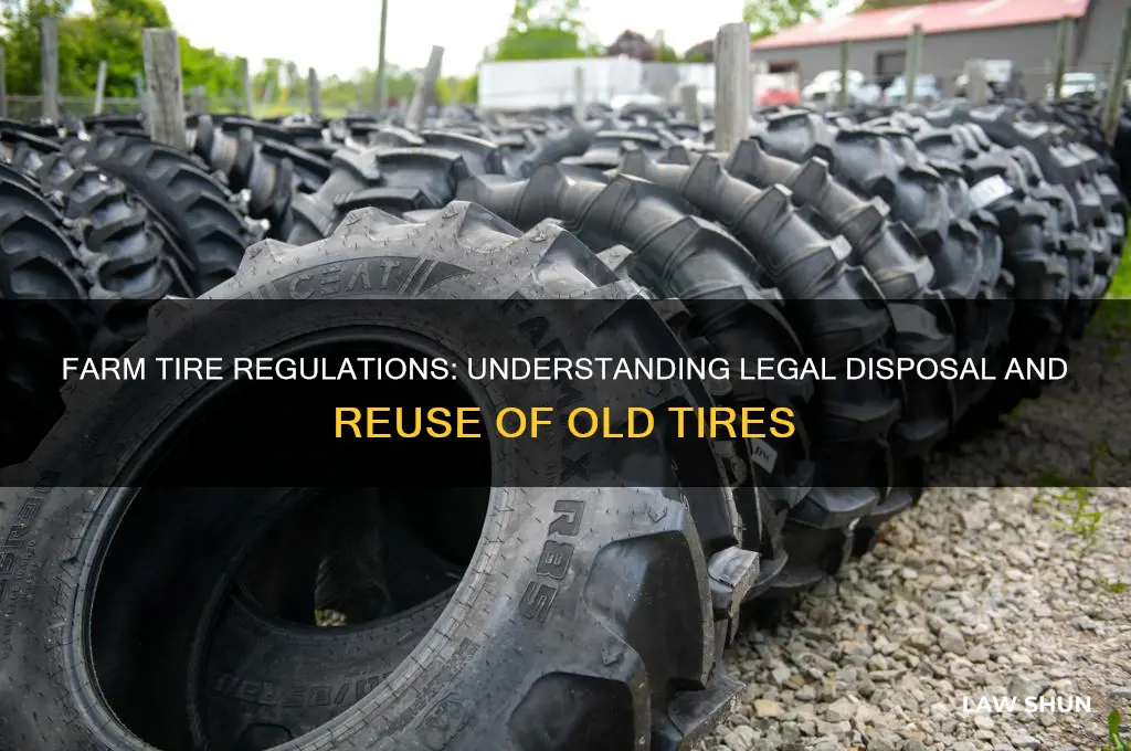 what laws are there for old tires on the farm