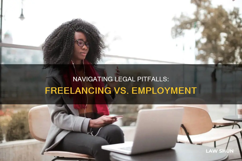 what laws breaking while freelancing and employed