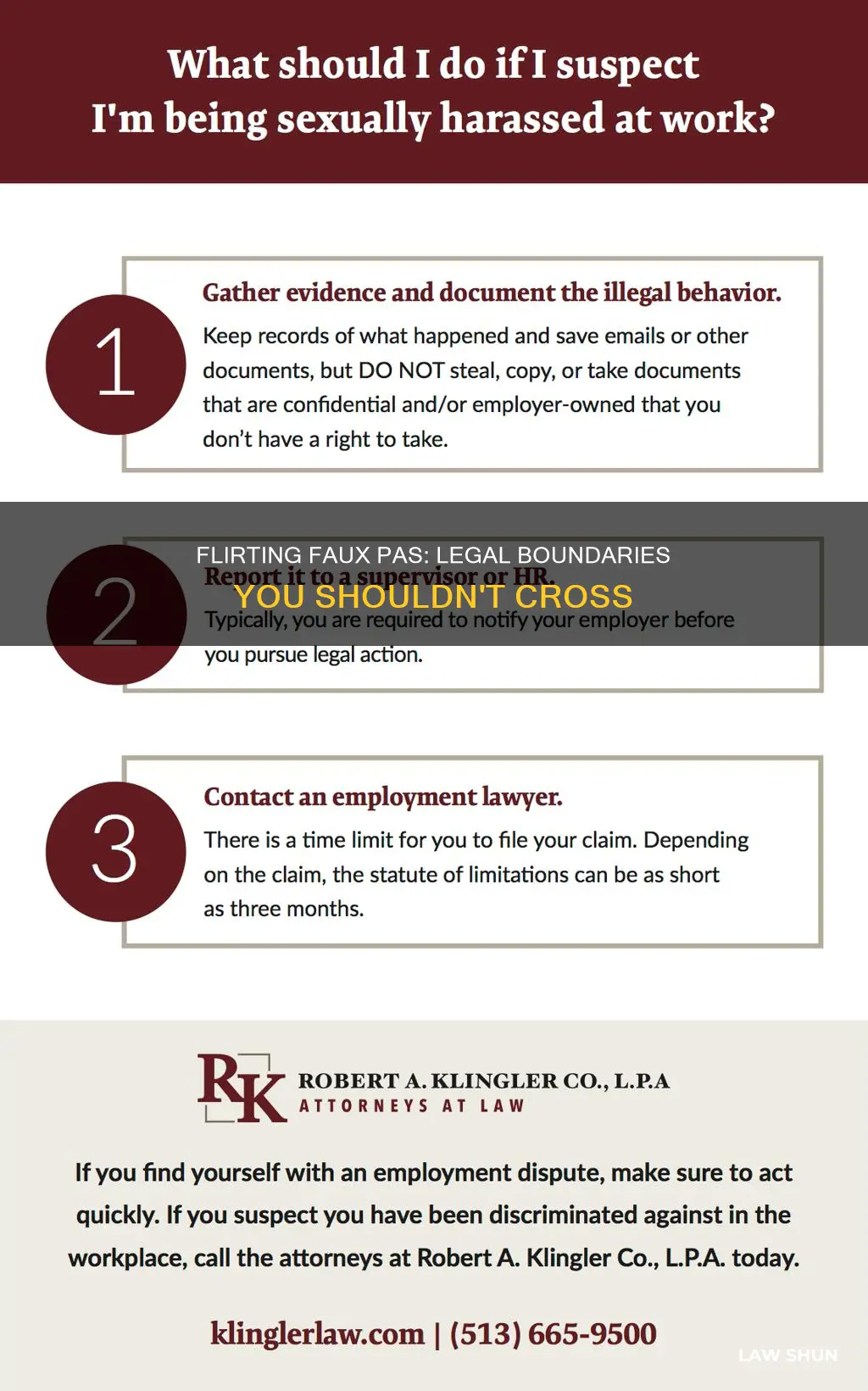 what laws can be broken by flirting
