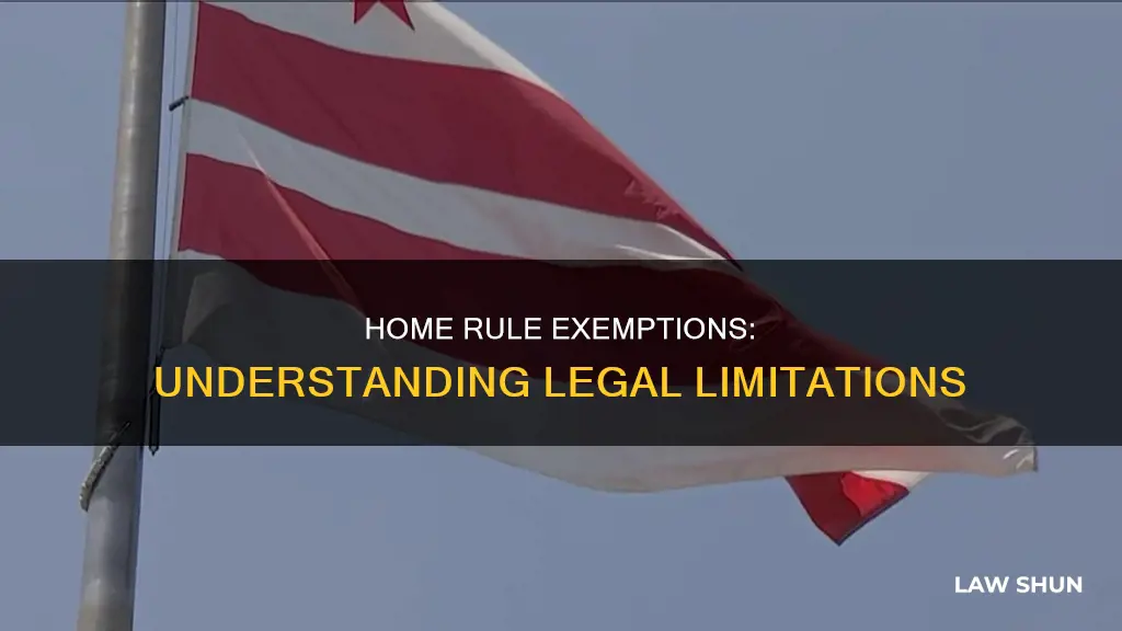 what laws can you not use home rule on