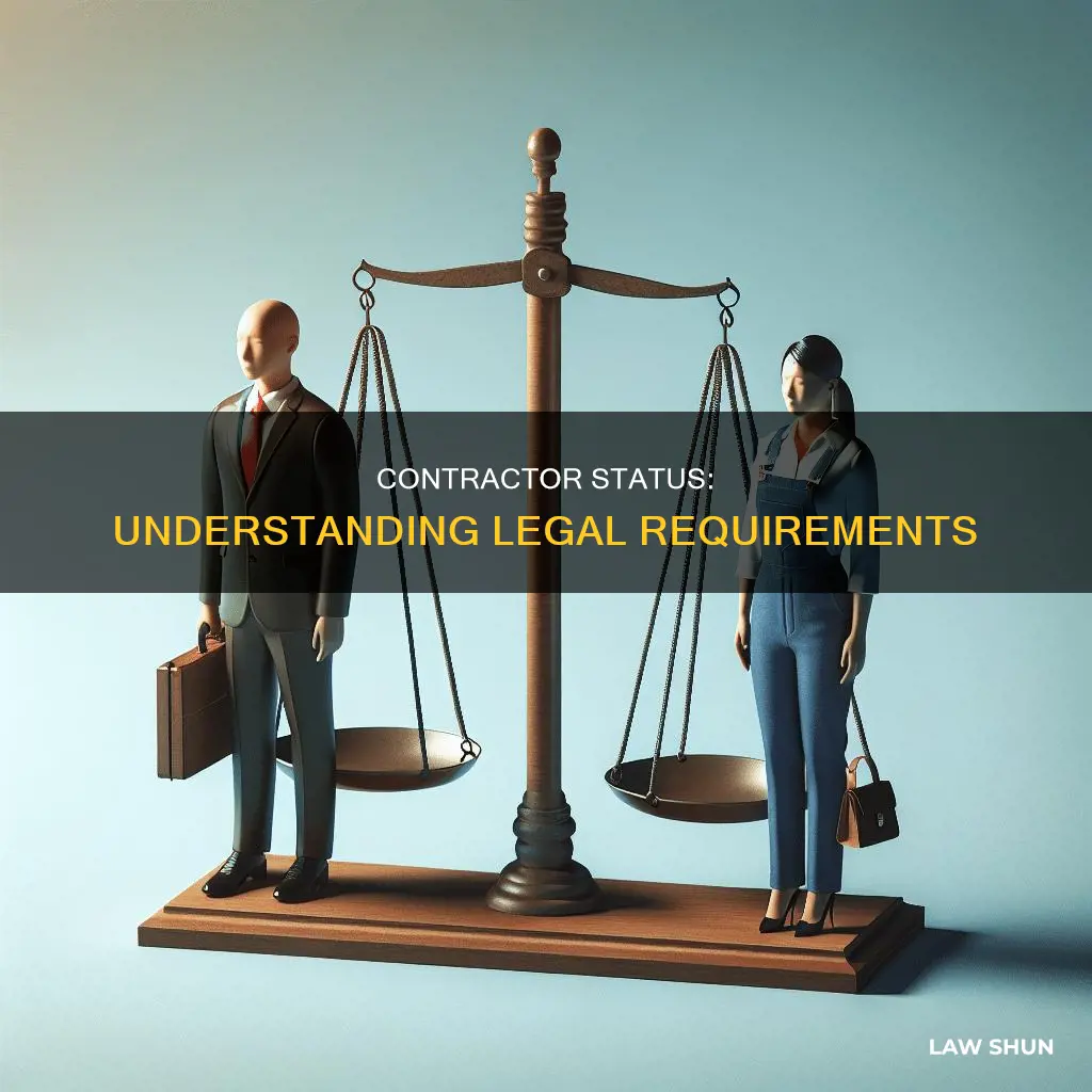 what laws determine if someone can be a contractor
