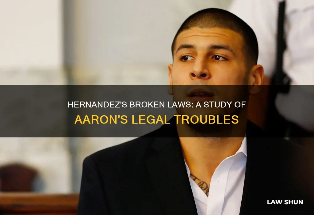 what laws did aaron hernandez break