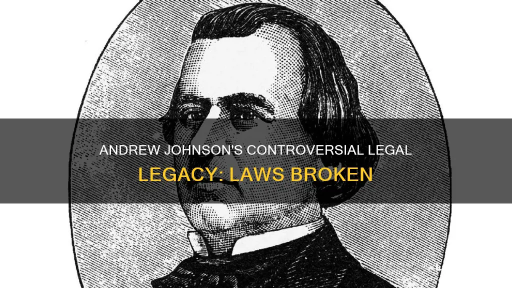 what laws did andrew johnson break