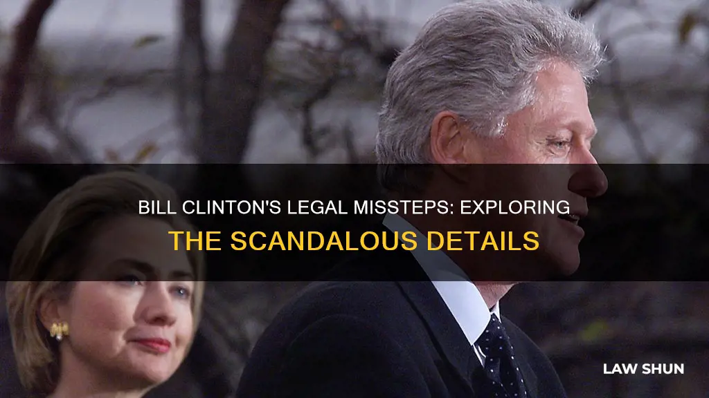 what laws did bill clinton break