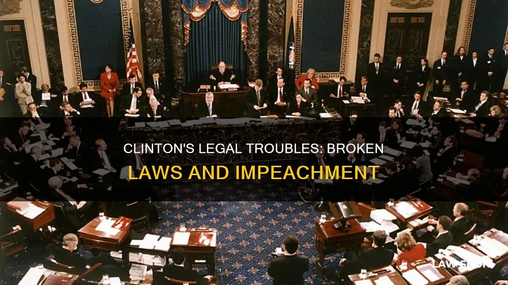 what laws did bill clinton break