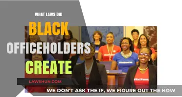 Black Officeholders: Laws and Legislators